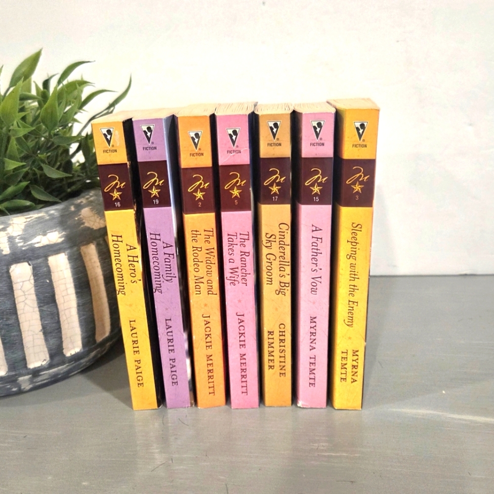 Vtg Harlequin 7 Romance Books Montana Mavericks Western Return To Big Sky County